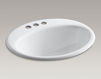 Countertop wash basin Farmington K-2905-4-47 Ivory Countertop wash basin Farmington Kohler 2015 K-2905-4-47 Contemporary / Modern