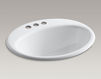 Countertop wash basin Farmington Kohler 2015 K-2905-4-KA Contemporary / Modern