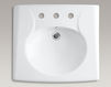 Wall mounted wash basin Brenham Kohler 2015 K-1997-8-0 Contemporary / Modern