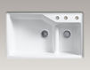 Built-in wash basin Indio K-6411-3-58 Dark gray Built-in wash basin Indio Kohler 2015 K-6411-3-58 Contemporary / Modern