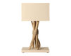 Table lamp L45 BLA Ivory Table lamp Coc’Art Créations Esprit de Lagon L45 BLA Loft / Fusion / Vintage / Retro