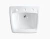 Wall mounted wash basin Chesapeake K-1724-0 white Wall mounted wash basin Chesapeake Kohler 2015 K-1724-0 Contemporary / Modern