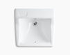 Wall mounted wash basin Hampton K-2703-EH-0 white Wall mounted wash basin Hampton Kohler 2015 K-2703-EH-0 Contemporary / Modern