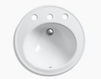 Countertop wash basin Brookline K-2202-8-0 white Countertop wash basin Brookline Kohler 2015 K-2202-8-0 Contemporary / Modern