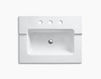 Countertop wash basin Tresham Kohler 2015 K-2979-8-0 Contemporary / Modern