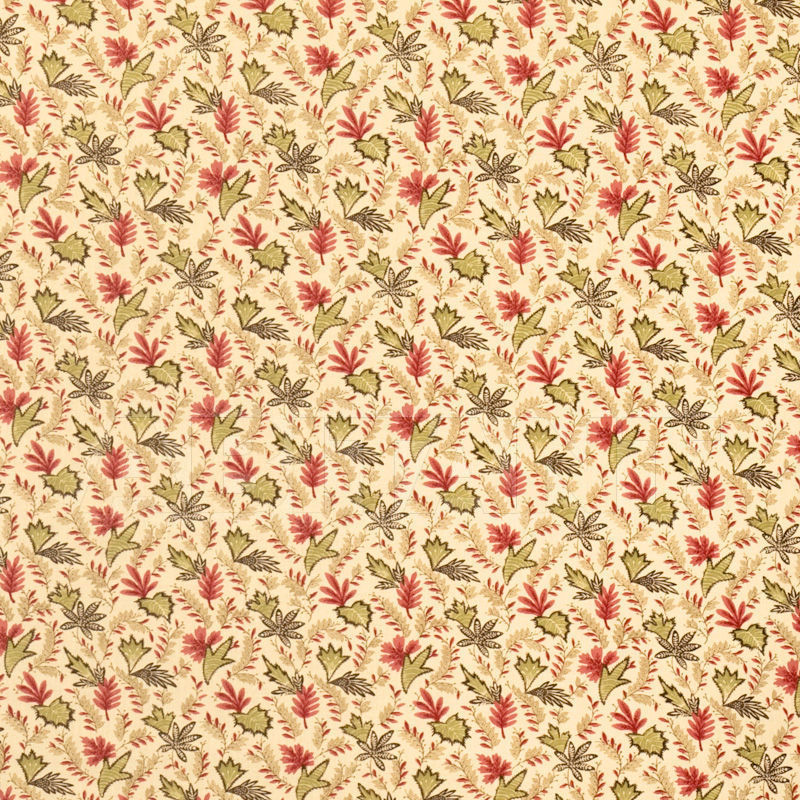 Buy Interior fabric Vervain Charles Faudree Cranberry LELUKE