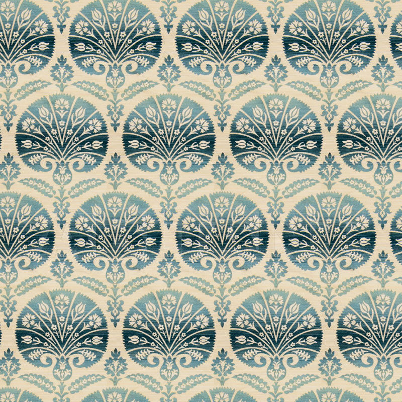 Buy Interior fabric Stroheim AMBIANCE Sultan Blue Topaz