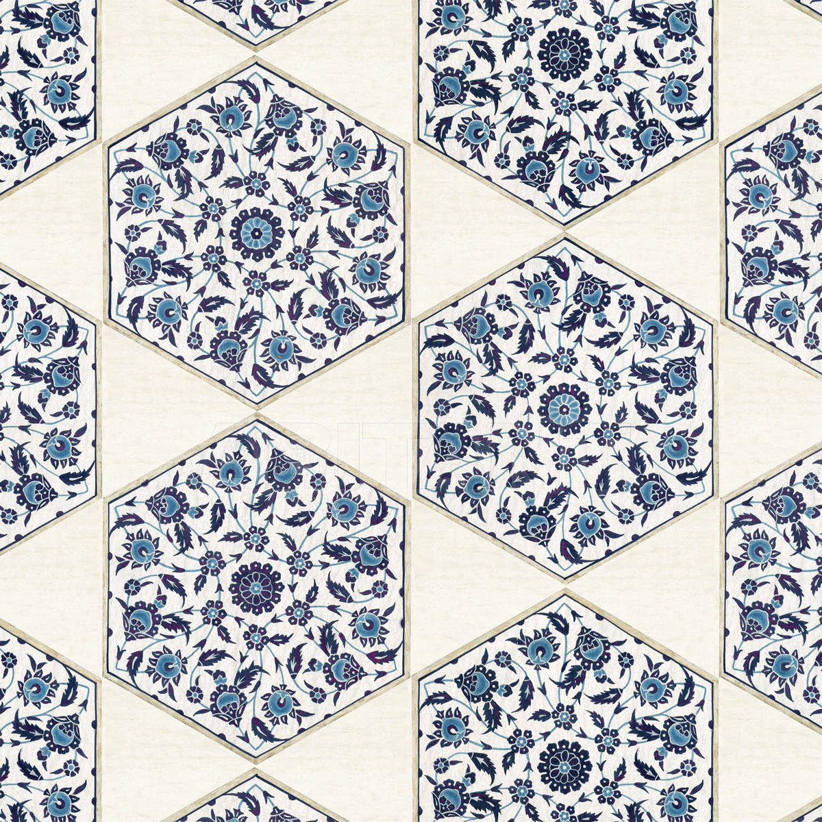 Buy Wallpaper Iksel   Iznik hexagonal