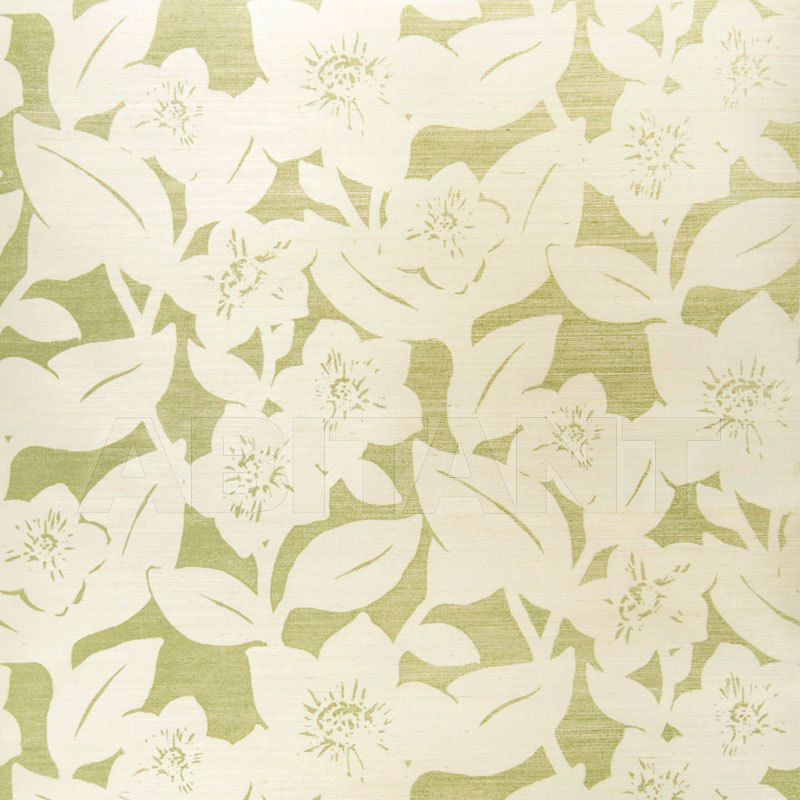 Buy Wallpaper Stroheim  IN BLOOM SISAL Green On Oyster