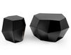 Coffee table Insidherland  THREE ROCKS Medium Table Black Glass Contemporary / Modern