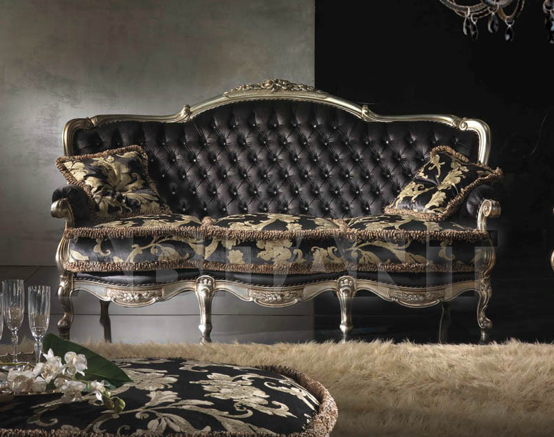 Buy Settee REGINA Sat Export Pubblico REGINA Foglia argento  Sofa 2 seater 