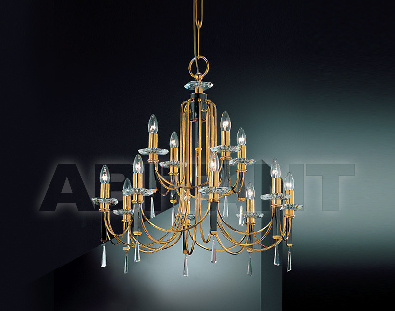 Buy Сhandelier Prearo Luxury Crystal CONTESSA/8+4 24K-CR