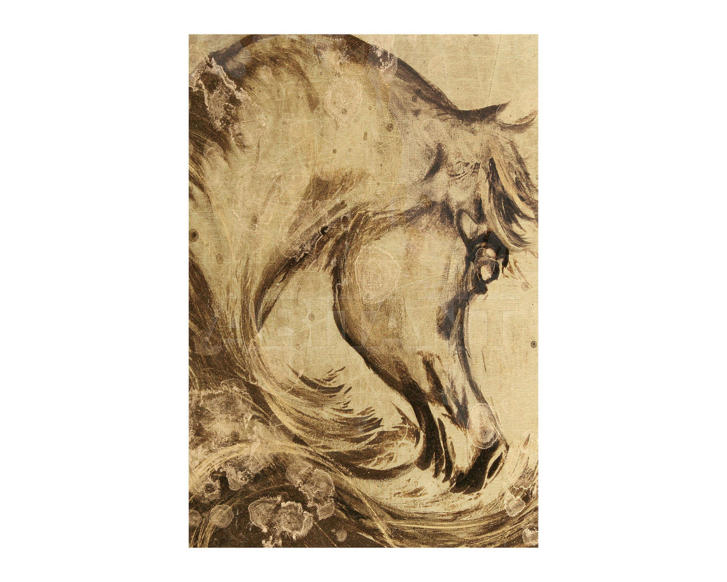 Buy Wall panel Alex Turco Middle East Glare Golden Horse