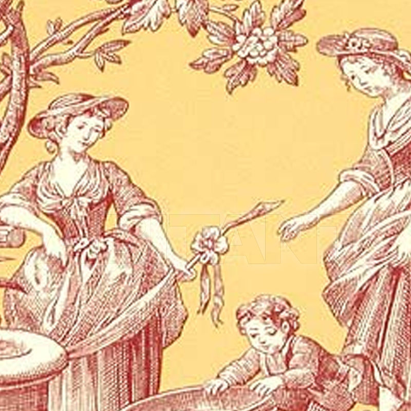 Paper wallpaper SPRINGFIELD TOILE T6905 price on request Buy Paper wallpaper SPRINGFIELD TOILE Thibaut Inc. Historic Homes 7 T6905