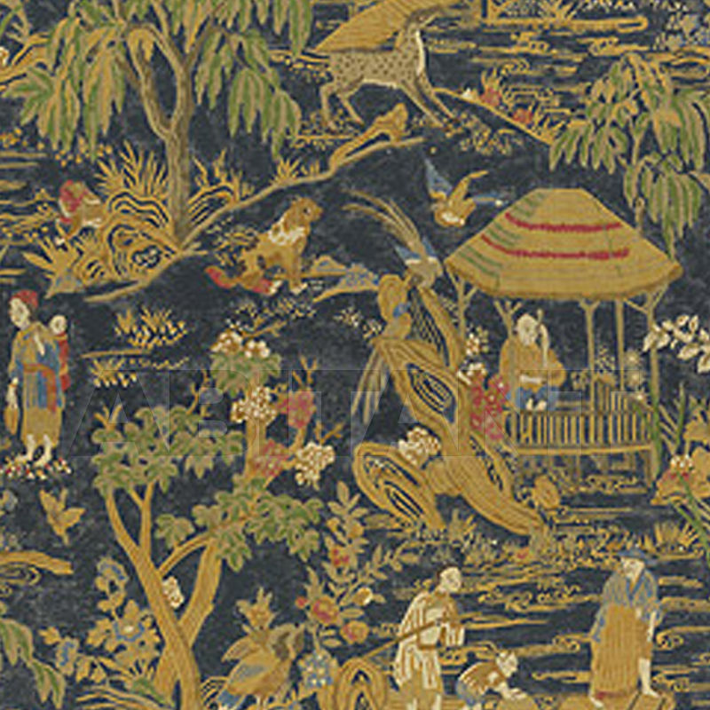 Wallpaper FISHING VILLAGE T5327 price on request Buy Wallpaper FISHING VILLAGE Thibaut Inc. Tea House T5327