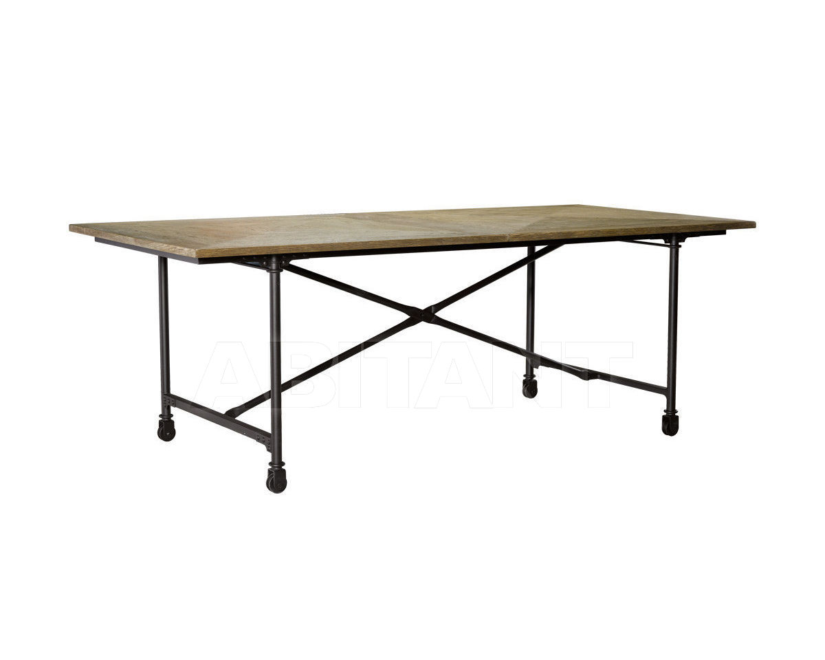 Buy Dining table Vintage Wood & Metal  Curations Limited 2015 8831.0004.M