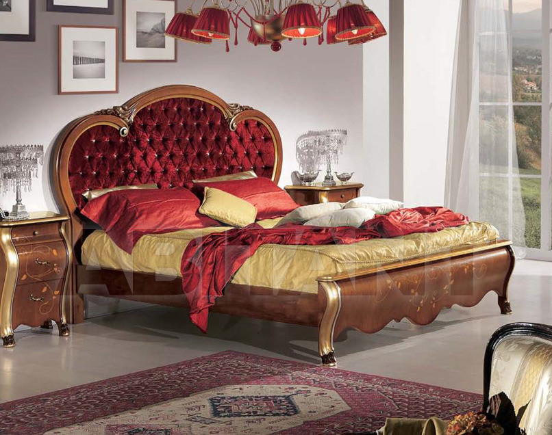 Buy Bed Tarocco Vaccari Group Luxury A962 Rosso