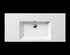 Wall mounted wash basin GSI Ceramica KUBE 8951111 Contemporary / Modern