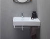 Wall mounted wash basin GSI Ceramica KUBE 8956111 Contemporary / Modern