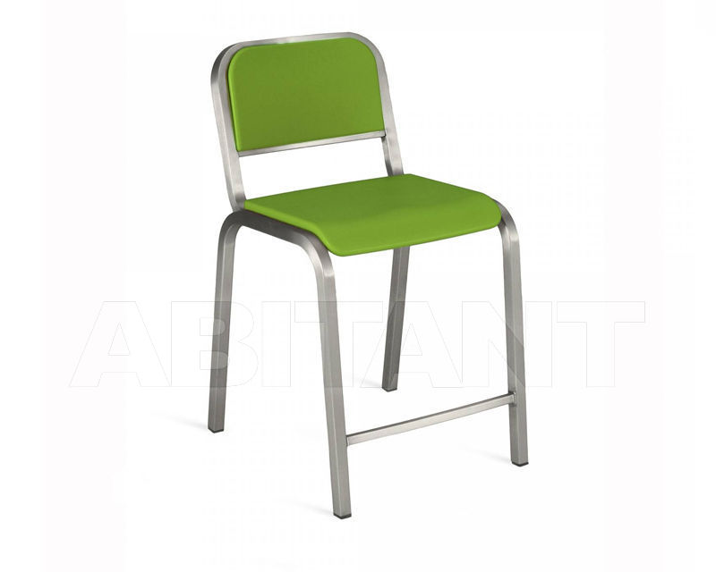 Buy Bar stool Emeco Nine-0 by Ettore Sottsass NIN0 24 S GREEN