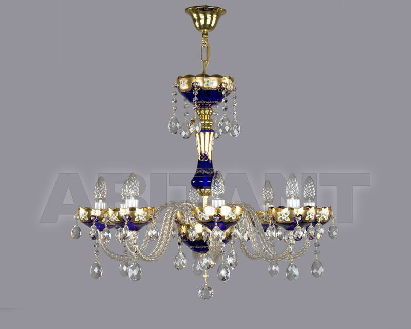 Buy Сhandelier Art Glass 2018 LEONA VIII. FULL CUT BLUE