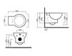 Wall mounted toilet Hatria You & Me Y0J7 Contemporary / Modern
