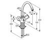 Wash basin mixer Kludi Standart 210580515 Contemporary / Modern