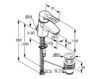 Wash basin mixer Kludi Mx 331280562 Contemporary / Modern