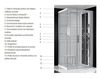 Hydromassage shower cabin BluBleu Hi-design One Star Contemporary / Modern