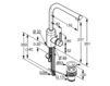 Wash basin mixer Kludi Bozz 382940576 Contemporary / Modern
