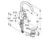 Wash basin mixer Kludi Zenta 382550575 Contemporary / Modern