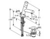 Wash basin mixer Kludi New Waves 570230575 Contemporary / Modern
