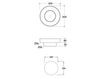 Countertop wash basin Galassia Xes 6070 Contemporary / Modern