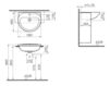 Countertop wash basin Vitra ARKITEKT 6130B003-0001 Contemporary / Modern