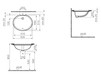 Countertop wash basin Vitra S20 6031B003-0012 Contemporary / Modern