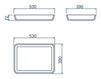 Countertop wash basin Tray Planit Perfection tray 2 Contemporary / Modern