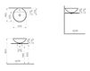 Countertop wash basin Vitra OPTIONS 6166B003-0001 Contemporary / Modern