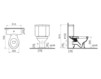 Floor mounted toilet Vitra ARIA 6285B003-0075 Contemporary / Modern