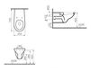 Wall mounted toilet Vitra Special Need's Pack 5112B003-0075 Contemporary / Modern