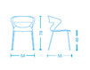 Bar stool TLL1N Silver Bar stool Tecnoarredo srl Sedie E Collettività TLL1N Contemporary / Modern