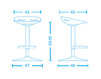 Bar stool Tecnoarredo srl Sgabelli TCN333 Contemporary / Modern