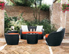 Coffee table LOTUS Contral Outdoor 525 BL = nero Contemporary / Modern