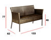 Terrace couch Contral Outdoor 557 81 = oro antico Contemporary / Modern