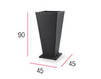 Floor box for flowers  QUADRO Contral Outdoor 622 COF = coffee Contemporary / Modern