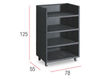 Shelves  SERVICE Contral Outdoor 673 BL = nero Contemporary / Modern