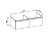 Wash basin cupboard Laufen Laufen Pro 4.8308.1.095.423.1 Contemporary / Modern