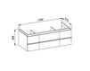 Wash basin cupboard Laufen Case 4.0131.2.075.463.1 Contemporary / Modern