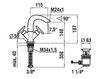 Wash basin mixer Laufen Curve Prime 3.1270.1.004.211.1 Contemporary / Modern