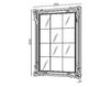 Wall mirror Carpanese Home A Beautiful Style 2034 Classical / Historical 