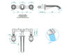 Wash basin mixer THG Bathroom A7B.20GA Ithaque platinum decor Contemporary / Modern